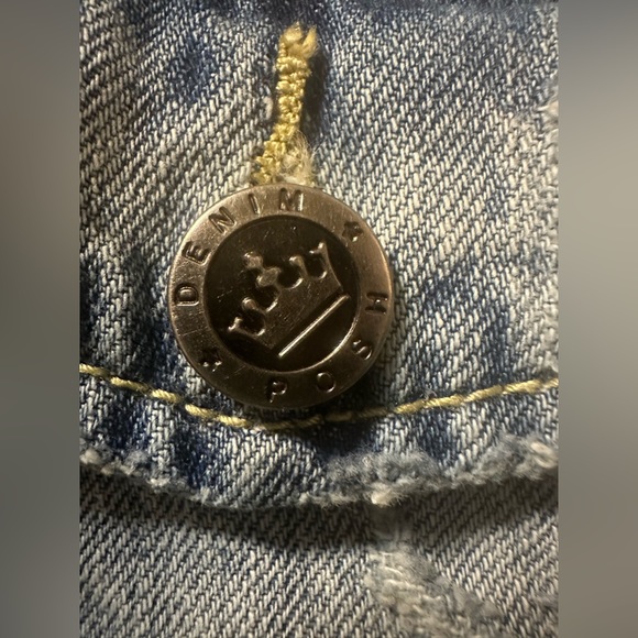 Posh XL Distressed Denim Jacket - Picture 8 of 12